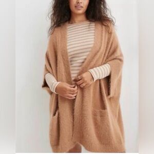Aerie Super Soft One Size Cozy Tan Cardigan
